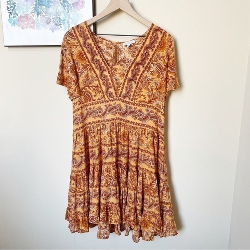 Patrons of Peace Paisley Print Dress Size Large